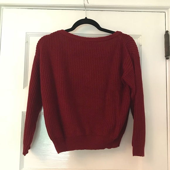 Cropped red sweater - Picture 3 of 3